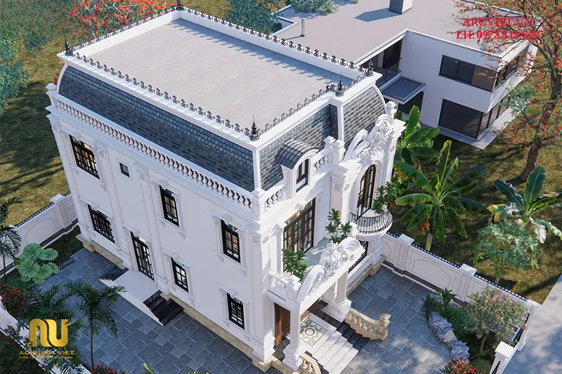 Biệt thự pháp mặt tiền 9m 2 tầng