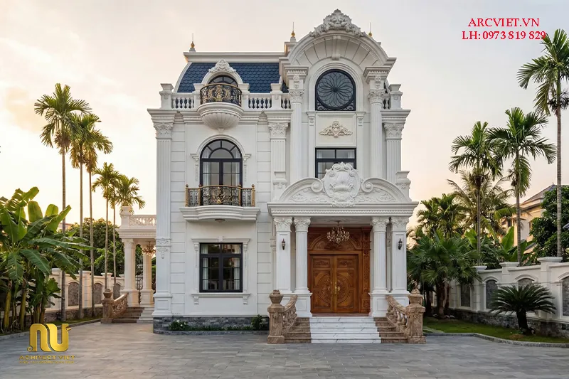 Biệt thự pháp ngang 8m