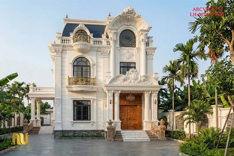 Biệt thự pháp ngang 8m
