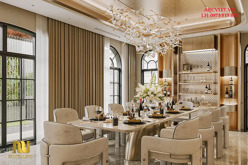 Biệt thự pháp ngang 8m