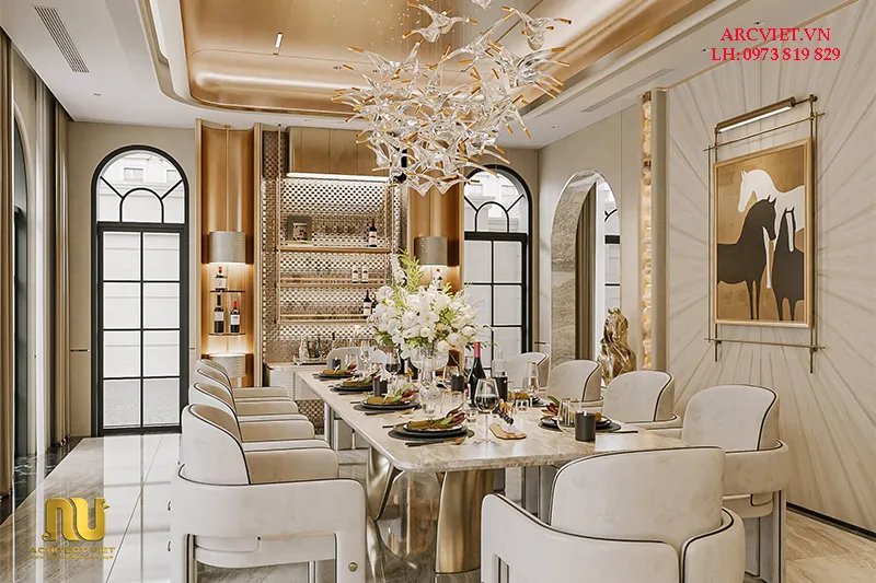 Biệt thự pháp ngang 8m