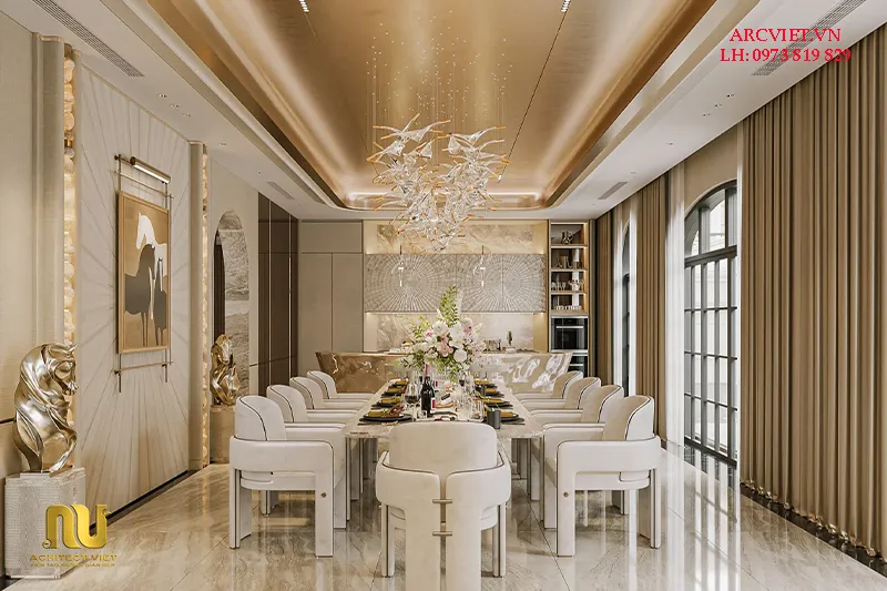 Biệt thự pháp ngang 8m