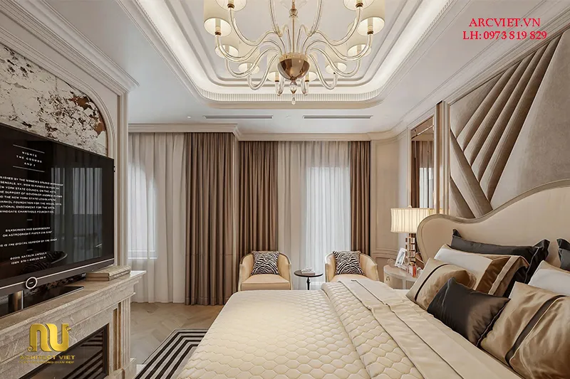 Biệt thự pháp ngang 8m