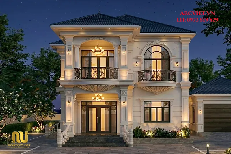 Mẫu biệt thự mái nhật 4 tỷ