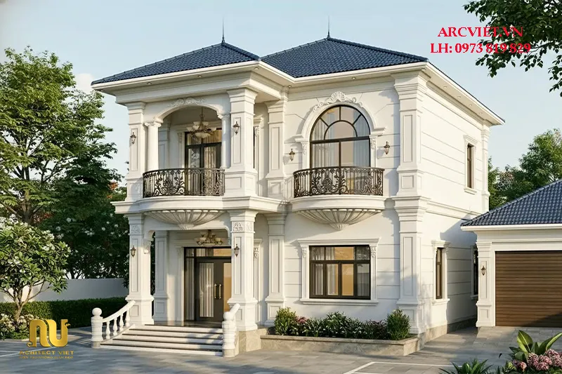 Mẫu biệt thự mái nhật 4 tỷ