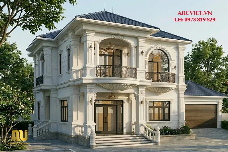 Mẫu biệt thự mái nhật 4 tỷ