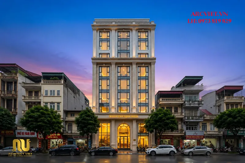 Mẫu khách sạn mặt tiền 10m