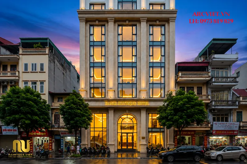 Mẫu khách sạn mặt tiền 10m