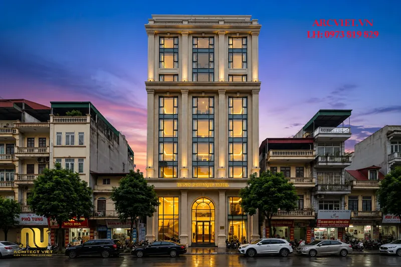 Mẫu khách sạn mặt tiền 10m