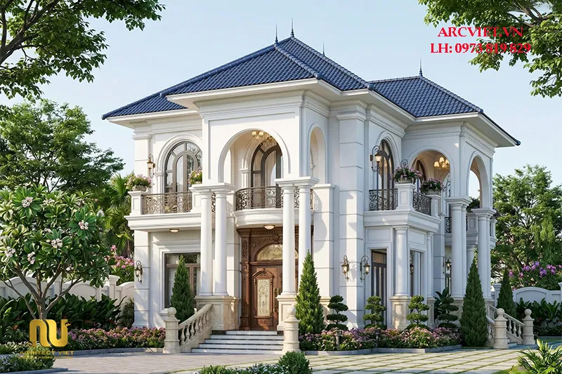 Nhà 2 tầng mái Nhật 100m2