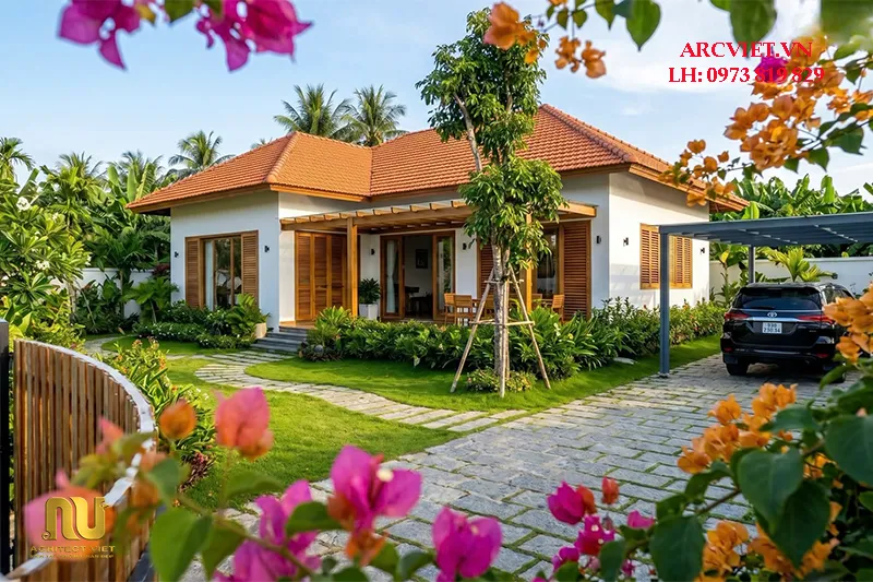 Nhà cấp 4 chữ L 80m2