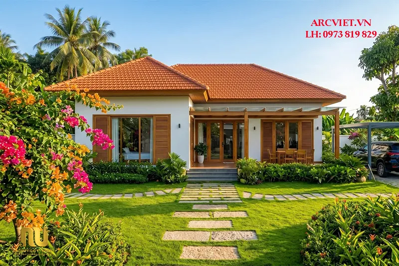 Nhà cấp 4 chữ L 80m2