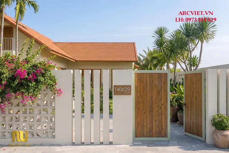 Nhà chữ L 1 tầng 4 phòng ngủ
