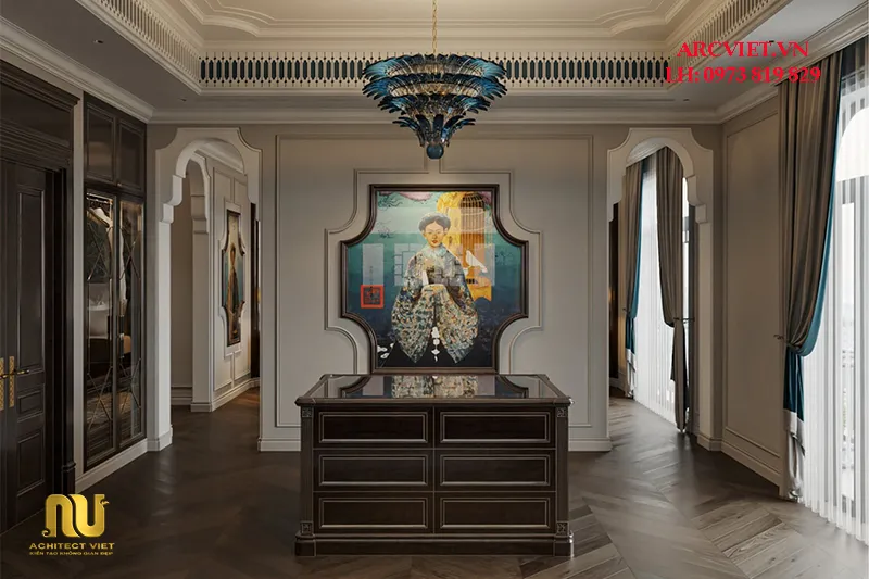 Mẫu nội thất Indochine hiện đại