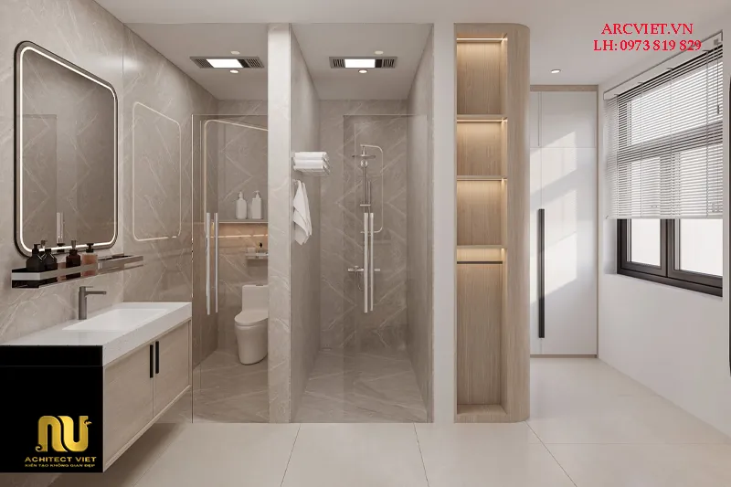 Nhà mái nhật 2 tầng 8x12m