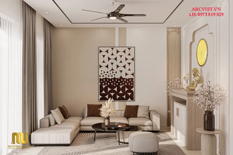 Nhà mái nhật 2 tầng 8x12m