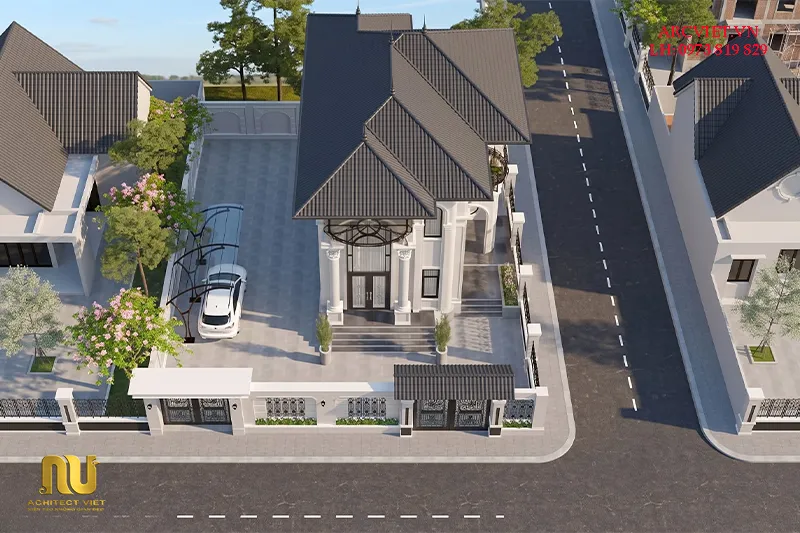 Nhà mặt tiền 8m 2 tầng mái nhật