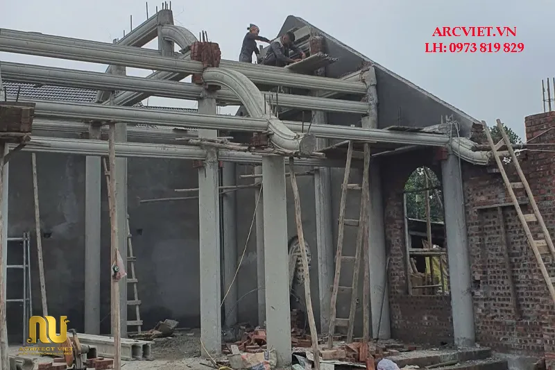 Chi Phí Xây Nhà Thờ 3 Gian Bê Tông Giả Gỗ Bao Nhiêu?