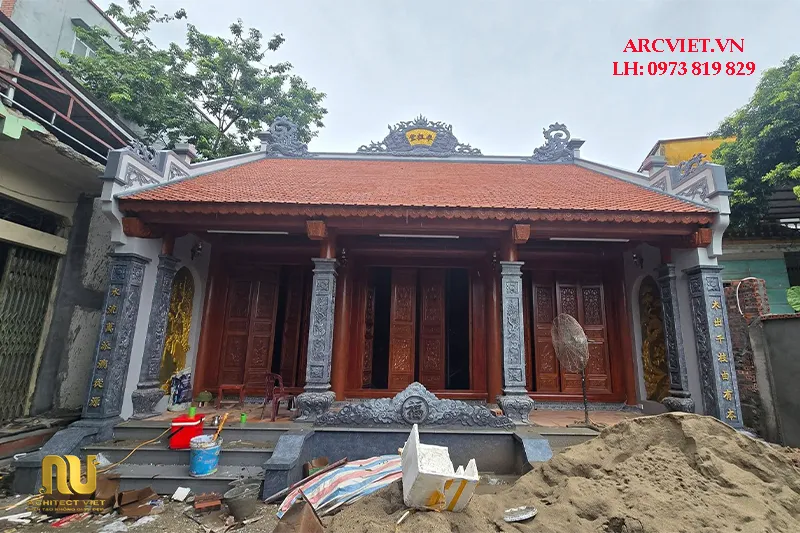 Chi phí xây nhà thờ bê tông giả gỗ
