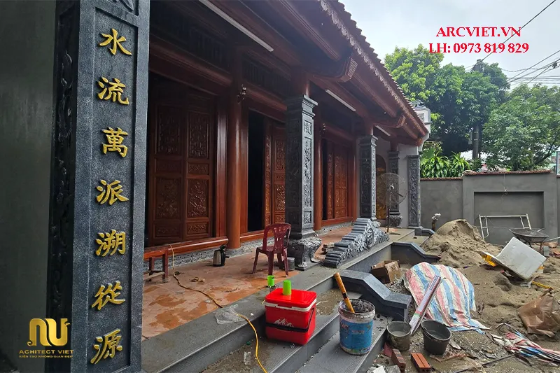 Chi phí xây nhà thờ bê tông giả gỗ