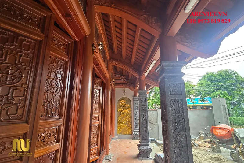 Chi phí xây nhà thờ bê tông giả gỗ