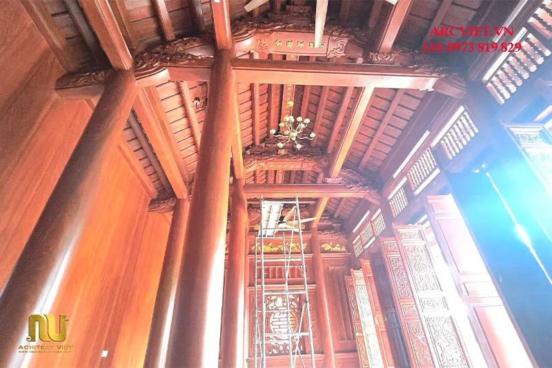 Chi phí xây nhà thờ bê tông giả gỗ