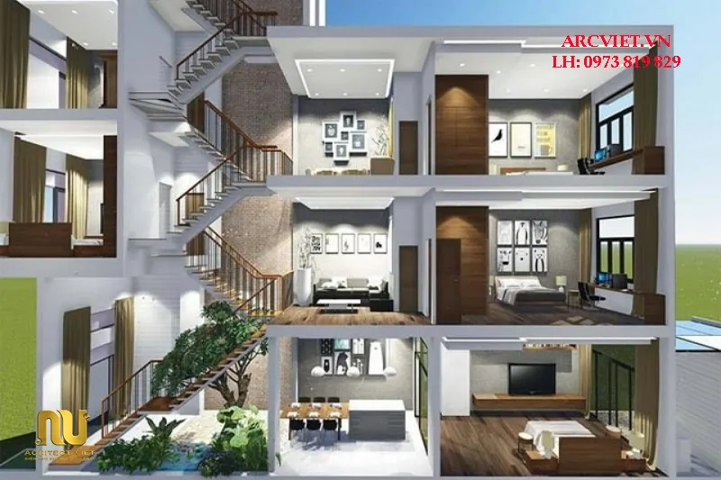 Chiều Cao Tiêu Chuẩn Của Nhà 3 Tầng Là Bao Nhiêu?