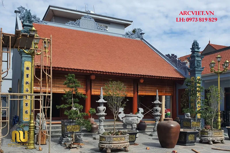 Làm Nhà Thờ 30m2 Giả Gỗ Đơn Giản