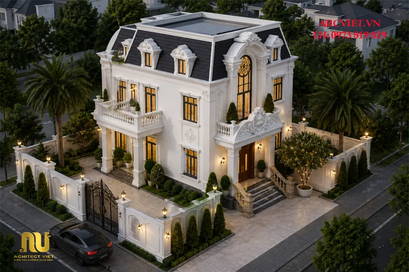 Mẫu nhà 2 tầng 7m x 12m
