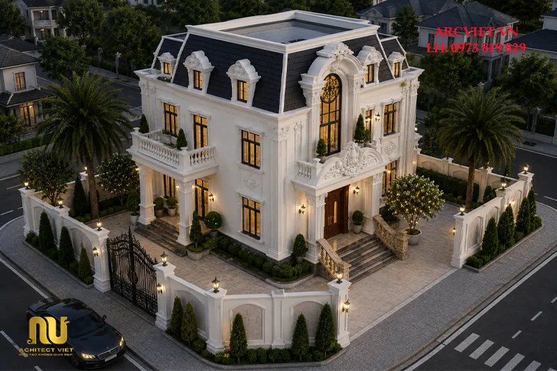 Mẫu nhà 2 tầng 7m x 12m