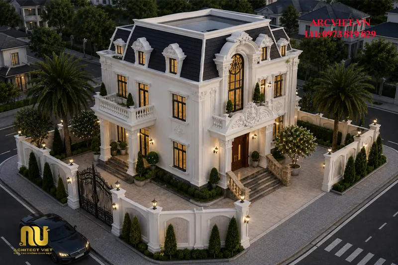 Mẫu nhà 2 tầng 7m x 12m