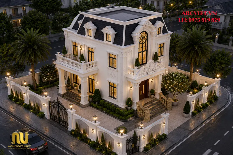 Mẫu nhà 2 tầng 7m x 12m