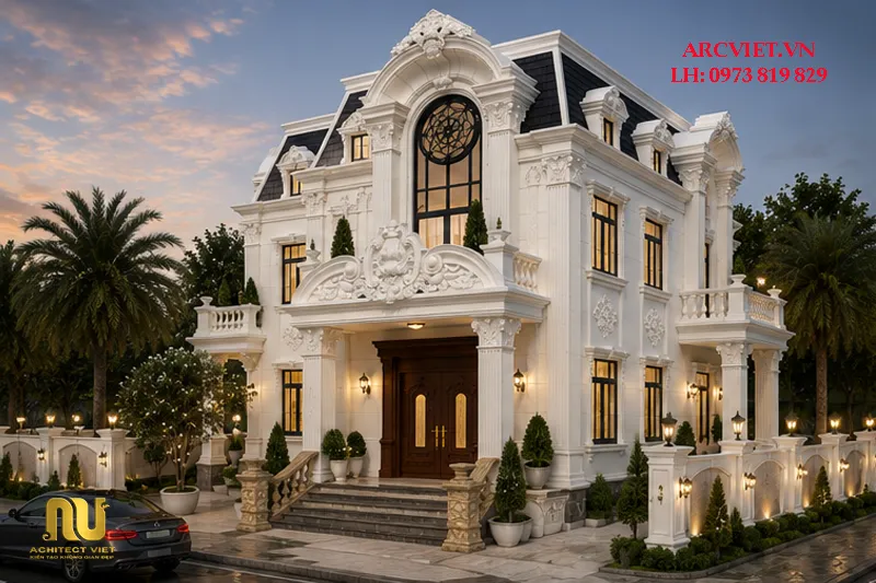Mẫu nhà 2 tầng 7m x 12m