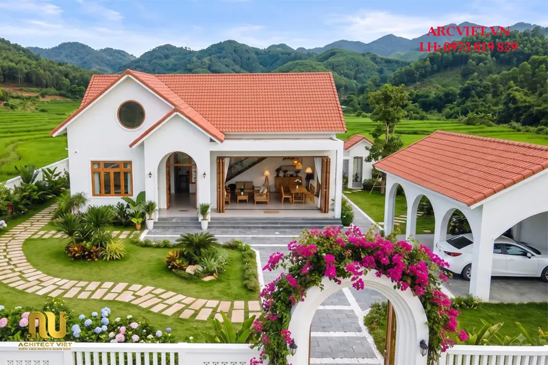 Nhà mặt tiền 8m sâu 12m mái thái