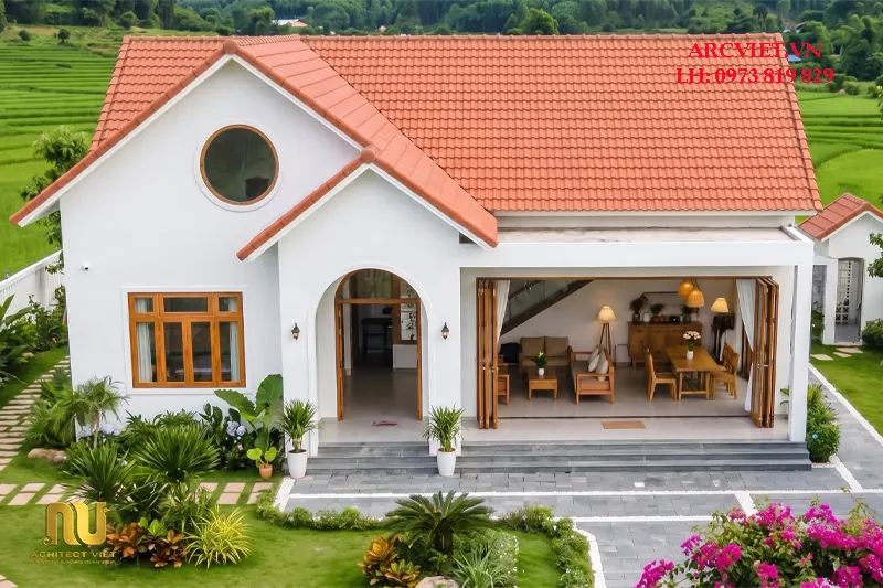 Nhà mặt tiền 8m sâu 12m mái thái