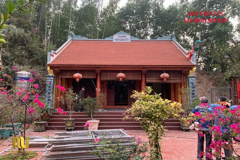 Xây Nhà Thờ Bê Tông Giả Gỗ
