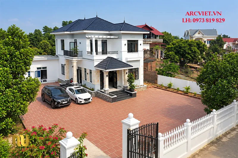 9x12m nhà mái Nhật 2 tầng
