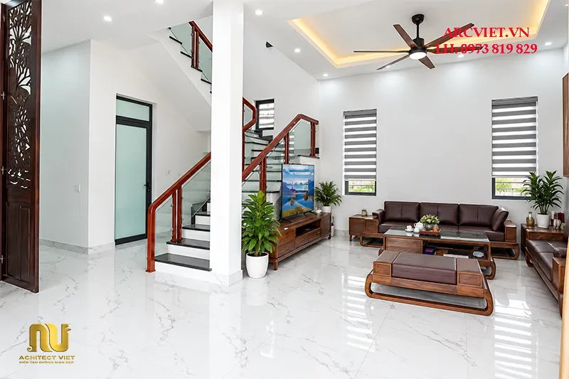 9x12m nhà mái Nhật 2 tầng