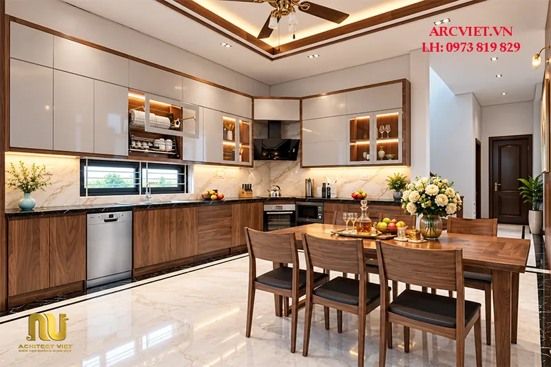 Mẫu nhà mái nhật ngang 12m 2 tầng