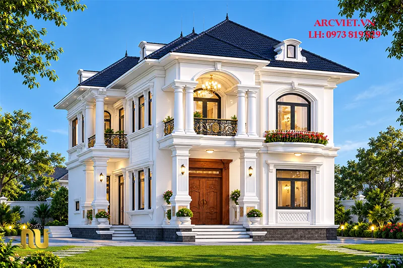 Mẫu nhà mái nhật ngang 9m dài 15m