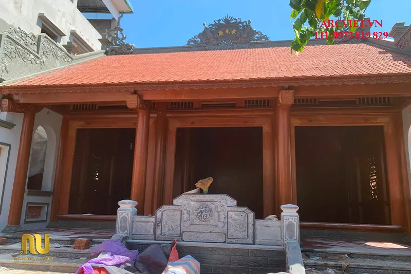 Mẫu Nhà Thờ Bê Tông Giả Gỗ Đẹp