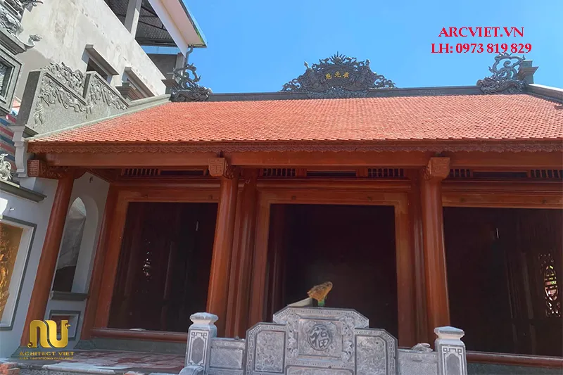 Mẫu Nhà Thờ Bê Tông Giả Gỗ Đẹp