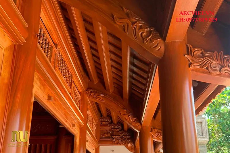 Mẫu Nhà Thờ Bê Tông Giả Gỗ Đẹp