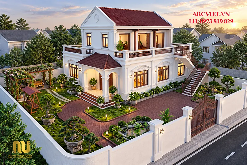 Nhà Thờ Họ 2 Tầng Hiện Đại