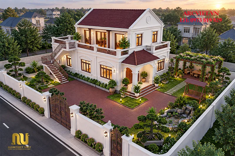 Nhà Thờ Họ 2 Tầng Hiện Đại