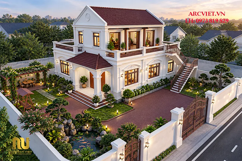 Nhà Thờ Họ 2 Tầng Hiện Đại