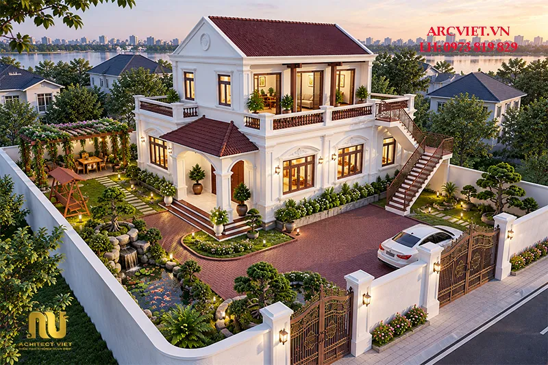 Nhà Thờ Họ 2 Tầng Hiện Đại