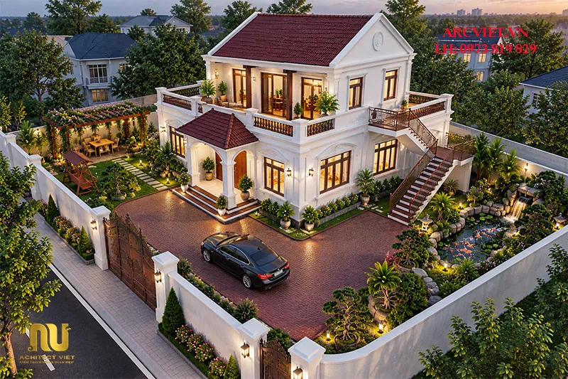 Nhà Thờ Họ 2 Tầng Hiện Đại