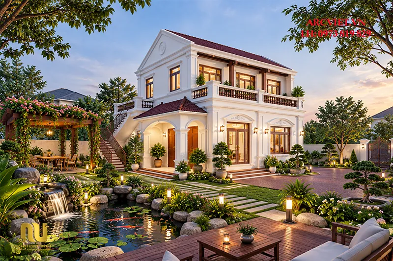 Nhà Thờ Họ 2 Tầng Hiện Đại