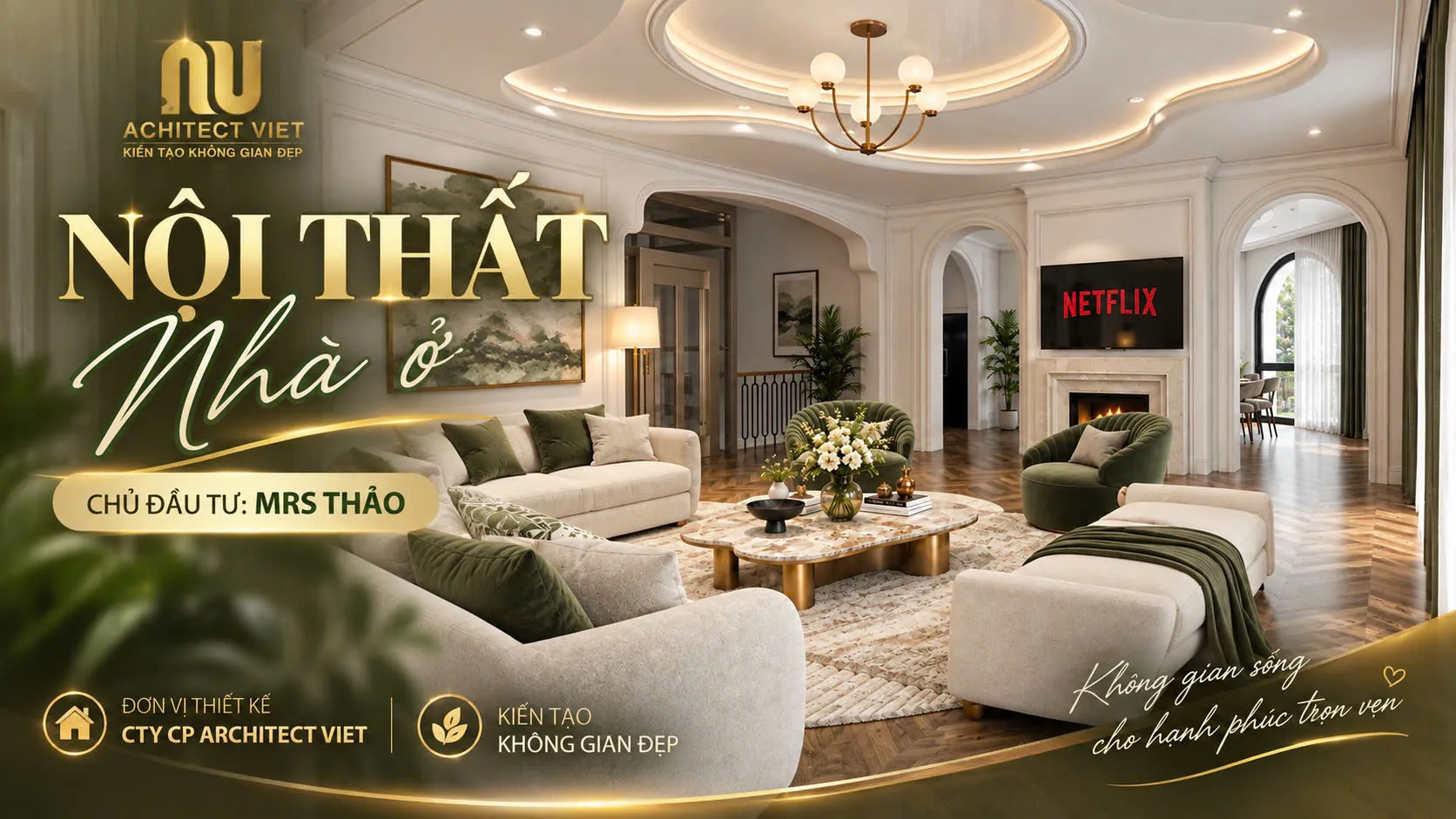 Thi Công Nội Thất Biệt Thự Trọn Gói
